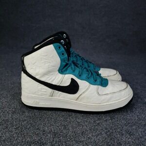 Nike Air Force 1‎ High Shoes Mens Size 10 White Blue Custom NIKEiD AJ4756-993